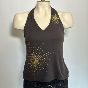 New York and Company Brown halter top